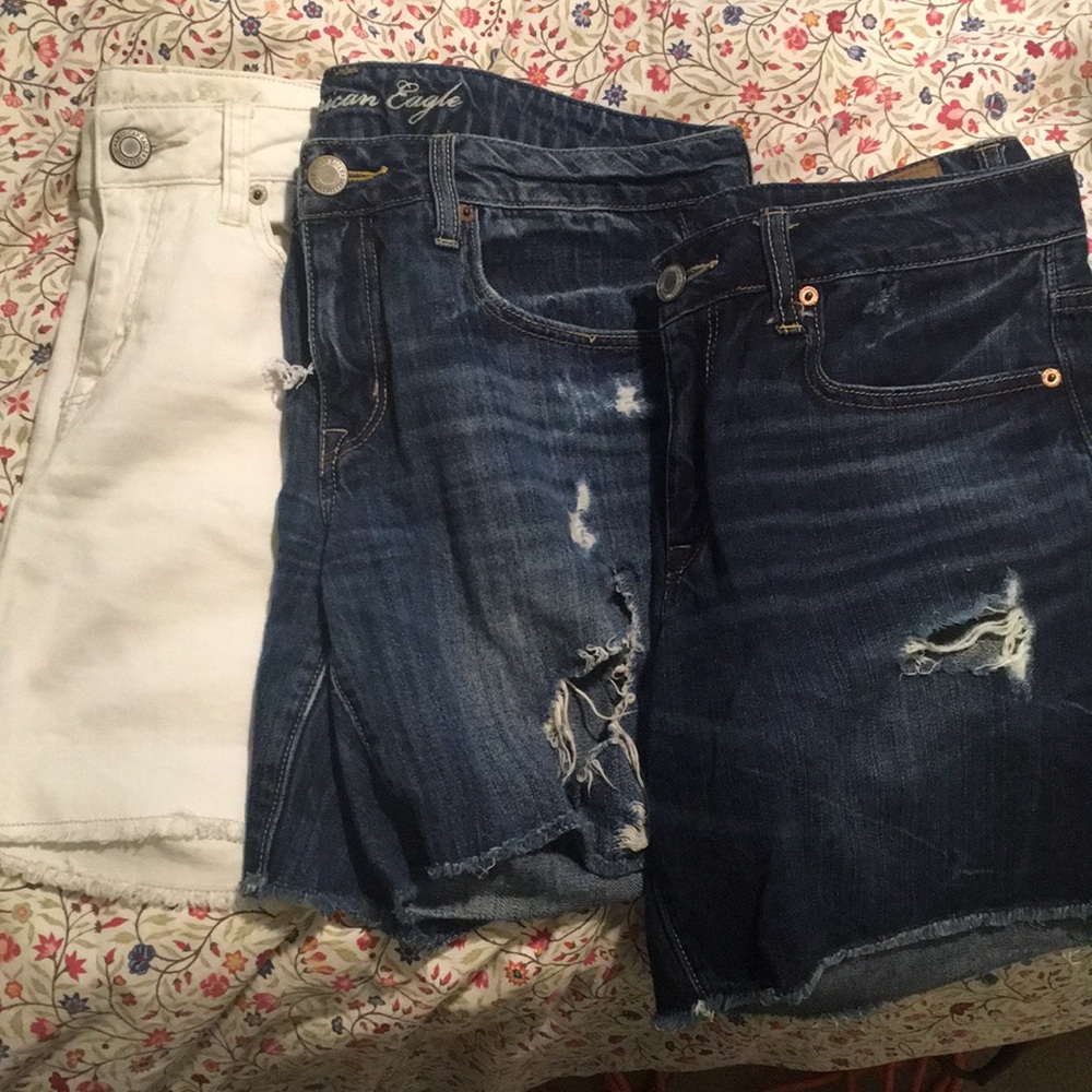 Lot of size 8 AE midi denim shorts